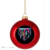 Home Plate Drip Ice Cream Softball & Baseball Plastic Christmas Ball Ornament thumb 0