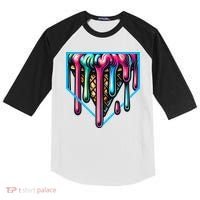 Home Plate Drip Ice Cream Softball & Baseball Kids Colorblock Raglan Jersey thumb 0