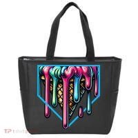 Home Plate Drip Ice Cream Softball & Baseball Tote Bag thumb 0