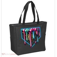 Home Plate Drip Ice Cream Softball & Baseball Tote Bag thumb 2