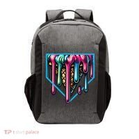 Home Plate Drip Ice Cream Softball & Baseball Vector Backpack thumb 0