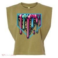 Home Plate Drip Ice Cream Softball & Baseball Garment-Dyed Women's Muscle Tee thumb 0