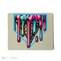Home Plate Drip Ice Cream Softball & Baseball Mousepad thumb 0