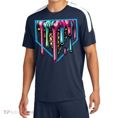 Home Plate Drip Ice Cream Softball & Baseball Soccer Jersey