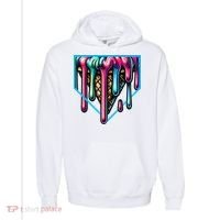 Home Plate Drip Ice Cream Softball & Baseball Comfort Colors Garment-Dyed Hooded Sweatshirt thumb 0