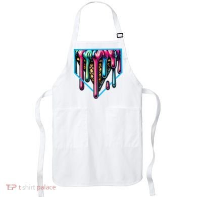 Home Plate Drip Ice Cream Softball & Baseball Apron