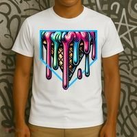 Home Plate Drip Ice Cream Softball & Baseball T-Shirt thumb 3
