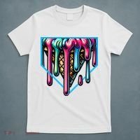 Home Plate Drip Ice Cream Softball & Baseball T-Shirt thumb 5