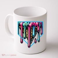 Home Plate Drip Ice Cream Softball & Baseball Coffee Mug thumb 0