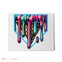 Home Plate Drip Ice Cream Softball & Baseball Mousepad thumb 0