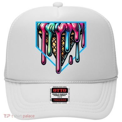 Home Plate Drip Ice Cream Softball & Baseball Hat