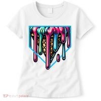 Home Plate Drip Ice Cream Softball & Baseball Women's T-Shirt thumb 0