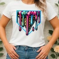 Home Plate Drip Ice Cream Softball & Baseball Women's T-Shirt thumb 2