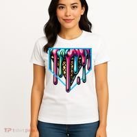 Home Plate Drip Ice Cream Softball & Baseball Women's T-Shirt thumb 4
