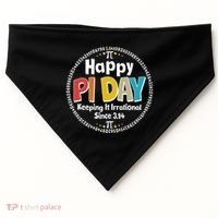 Happy Pi Day Keeping It Irrational Since 3.14 USA-Made Doggie Bandana thumb 0