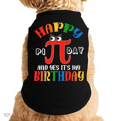 Happy Pi Day March 14th Birthday Funny Great Gift Doggie Tank