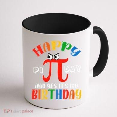 Happy Pi Day March 14th Birthday Funny Great Gift Coffee Mug back