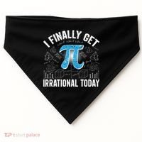 Happy Pi Day March 14 I Finally Get Irrational Today USA-Made Doggie Bandana thumb 0