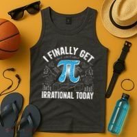 Happy Pi Day March 14 I Finally Get Irrational Today Tank Top thumb 4