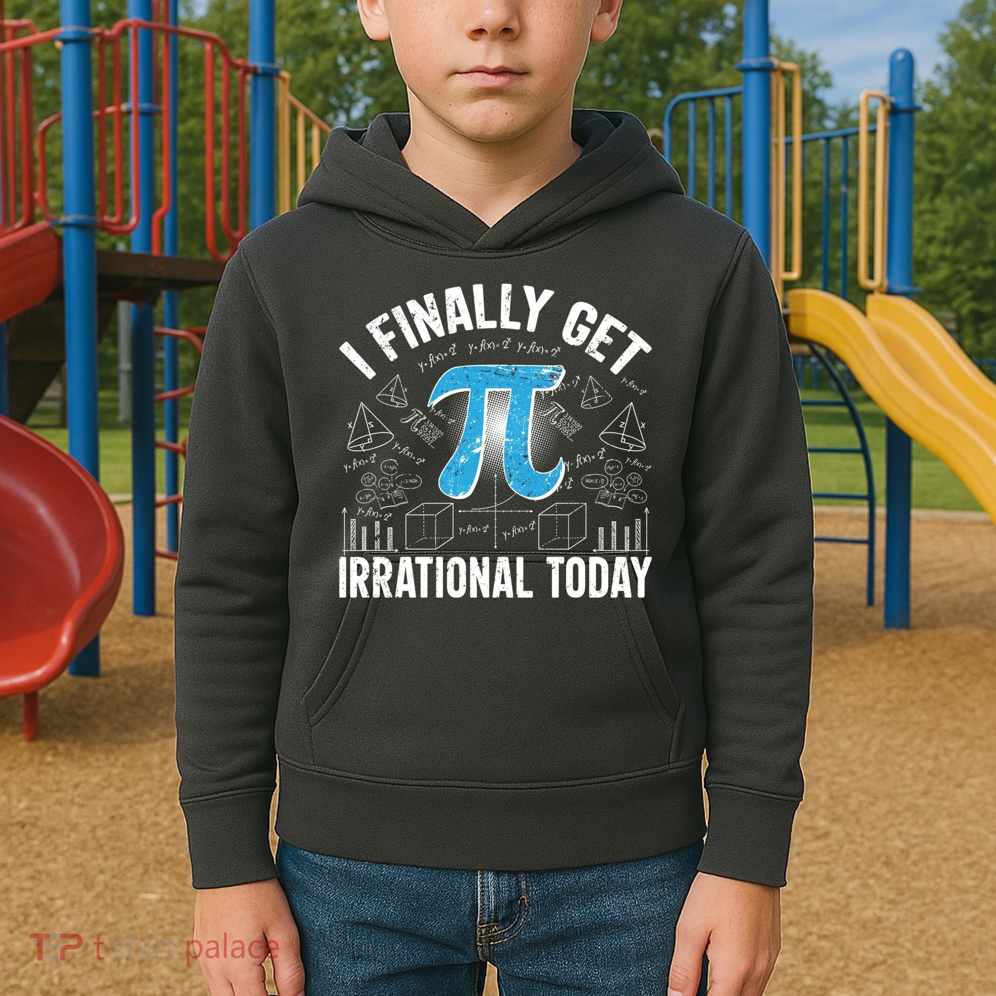 Happy Pi Day March 14 I Finally Get Irrational Today Kids Hoodie