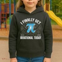 Happy Pi Day March 14 I Finally Get Irrational Today Kids Hoodie thumb 3