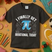 Happy Pi Day March 14 I Finally Get Irrational Today Kids T-Shirt thumb 3