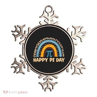 Happy Pi Day Leopard Rainbow Ornament