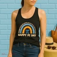 Happy Pi Day Leopard Rainbow Women's Tank Top thumb 2