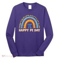 Happy Pi Day Leopard Rainbow Long Sleeve Shirt thumb 0