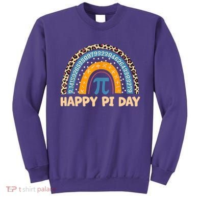 Happy Pi Day Leopard Rainbow Sweatshirt