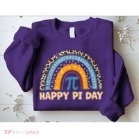 Happy Pi Day Leopard Rainbow Sweatshirt thumb 2