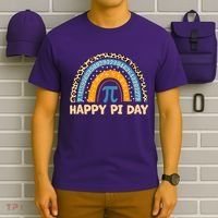 Happy Pi Day Leopard Rainbow T-Shirt thumb 6