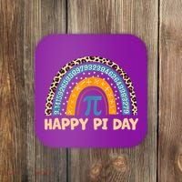 Happy Pi Day Leopard Rainbow Coaster thumb 0