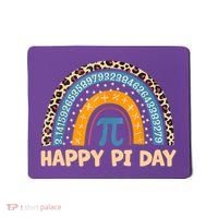 Happy Pi Day Leopard Rainbow Mousepad thumb 0