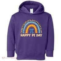 Happy Pi Day Leopard Rainbow Toddler Hoodie thumb 0