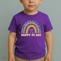 Happy Pi Day Leopard Rainbow Toddler T-Shirt thumb 2