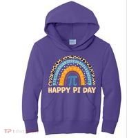 Happy Pi Day Leopard Rainbow Kids Hoodie thumb 0