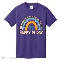 Happy Pi Day Leopard Rainbow Kids T-Shirt thumb 0