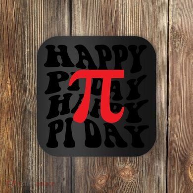 Happy Pi Day Retro Vintage Coaster