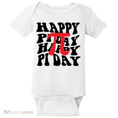 Happy Pi Day Retro Vintage Baby Bodysuit