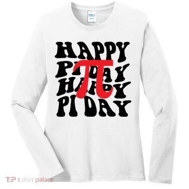 Happy Pi Day Retro Vintage Women's Long Sleeve Shirt