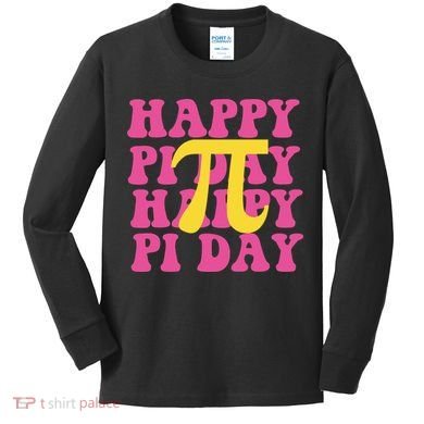 Happy Pi Day Vintage Kids Long Sleeve Shirt