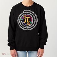 Happy Pi Day 3.14 Mathematic Math Teacher Gift Spiral Pi Day Women's Sweatshirt thumb 0