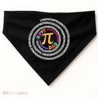 Happy Pi Day 3.14 Mathematic Math Teacher Gift Spiral Pi Day USA-Made Doggie Bandana thumb 0