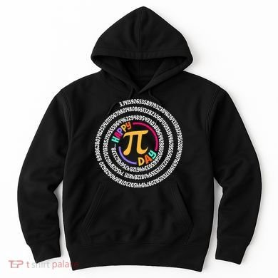 Happy Pi Day 3.14 Mathematic Math Teacher Gift Spiral Pi Day Hoodie