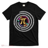 Happy Pi Day 3.14 Mathematic Math Teacher Gift Spiral Pi Day T-Shirt thumb 0