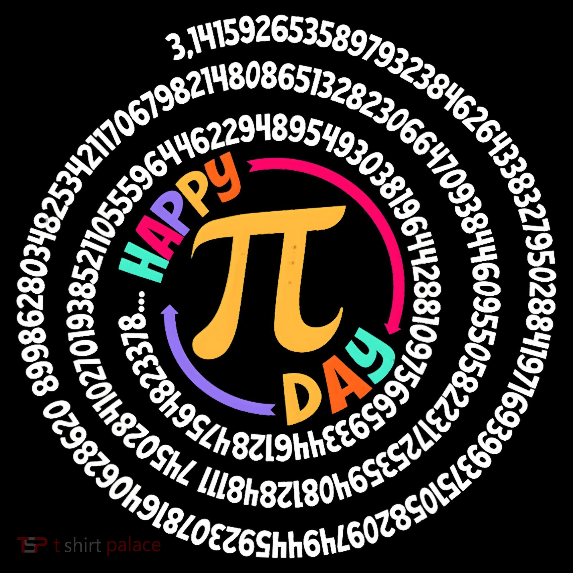 Happy Pi Day 3.14 Mathematic Math Teacher Gift Spiral Pi Day Coaster