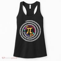 Happy Pi Day 3.14 Mathematic Math Teacher Gift Spiral Pi Day Women's Tank Top thumb 0