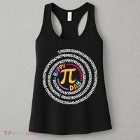 Happy Pi Day 3.14 Mathematic Math Teacher Gift Spiral Pi Day Women's Tank Top thumb 3