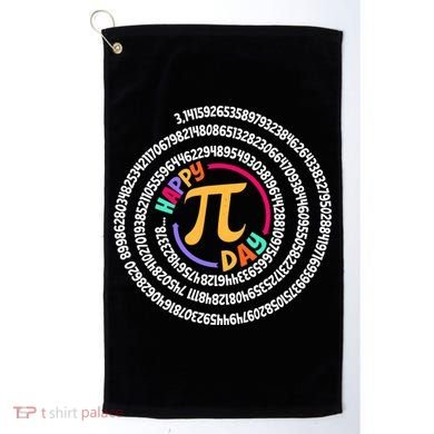 Happy Pi Day 3.14 Mathematic Math Teacher Gift Spiral Pi Day Golf Towel